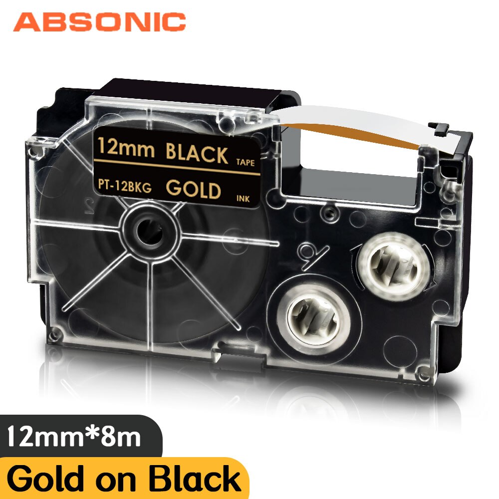 XR-12WER Replacement Casio Label Tape XR 12WER Red on White 12mm*8m Label Cassette for Casio Label Printer KL-750 KL-7400 KL-820: Burgundy