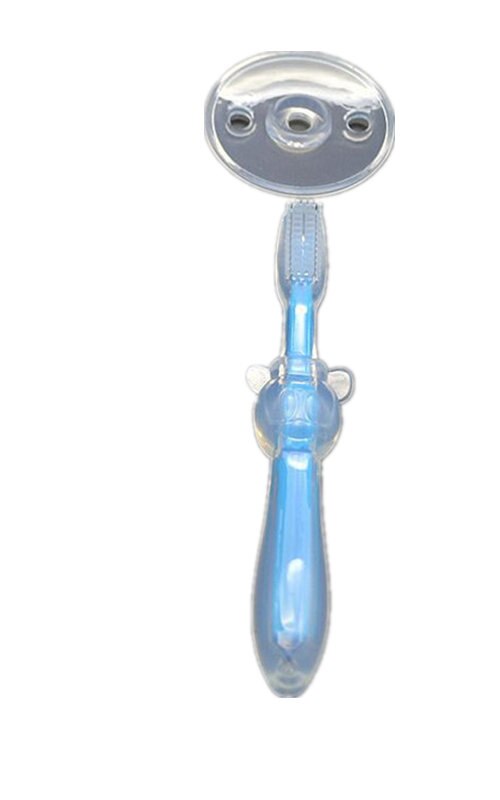 Soft-bristle Silicone Toothbrush for Infant Toddlers Children Training Protect Gums Toothbrush Baby Safe Ultra-soft Toothbrushes: blue