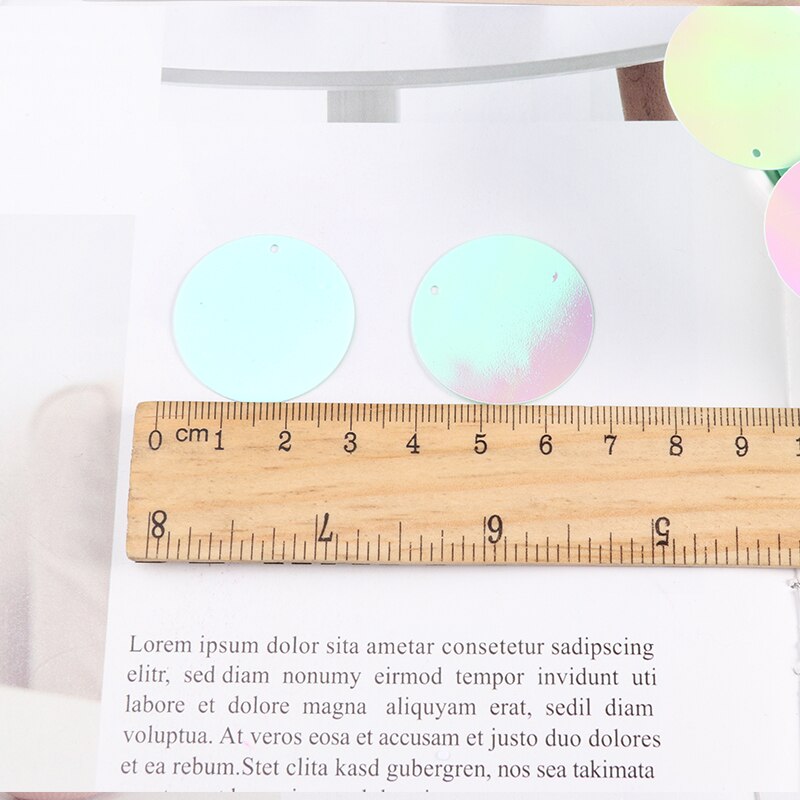 10g/- pack 30 mmab kleur platte ronde losse pailletten pailletten naaien bruiloft knutselen, dameskleding accessoires