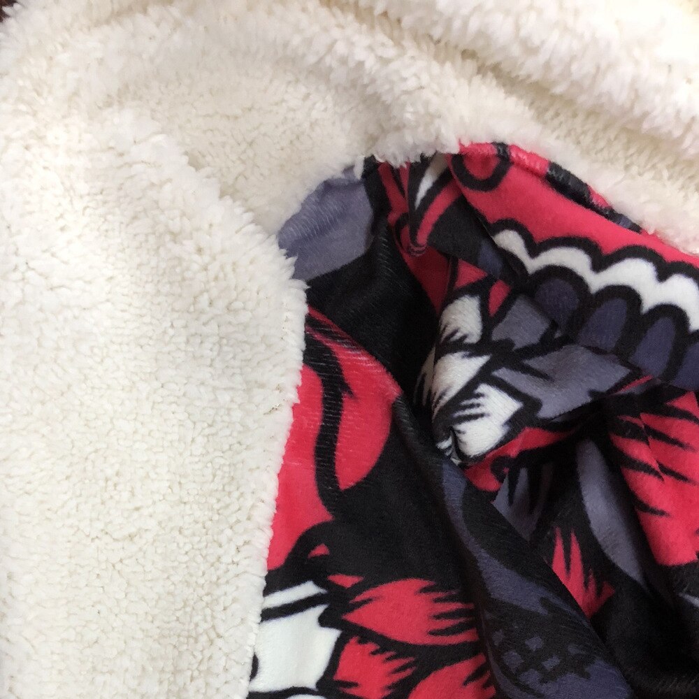 Djur uggla huva filt bärbar vinter bärbar mikrofiber hoodie filt kappa filtar bäddsoffa kasta filt