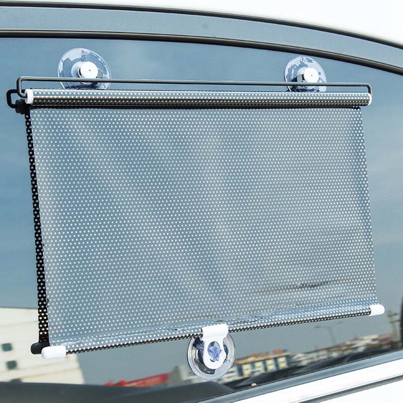 Universal vindue solafskærmning pvc auto vinduer solskærm bil forrest bag side udtrækkelig anti uv solskærm tilbehør beskyttelse