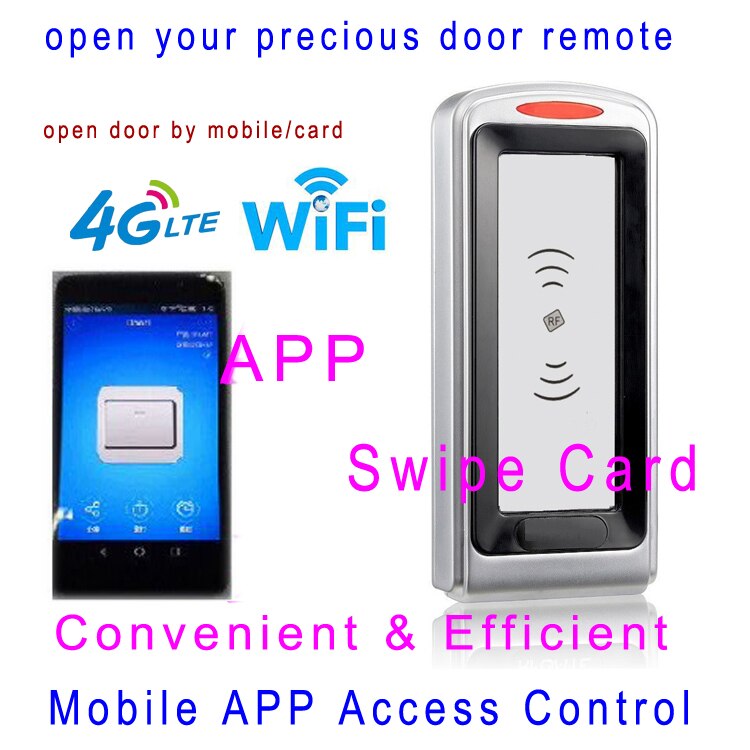 Mobile APP Access Controller, can open door by mobile APP or Card