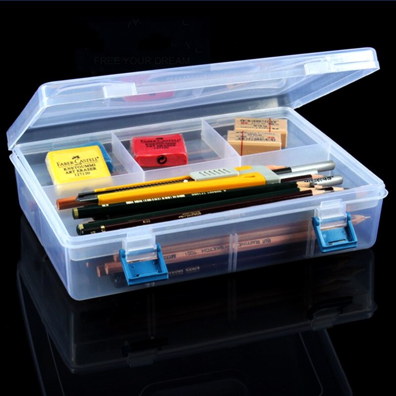 Estuche Escolar Hoogwaardige Estojo Escola Transparante Dubbele Laag Schets Etui Multifunctionele Monolaag Schoolbenodigdheden