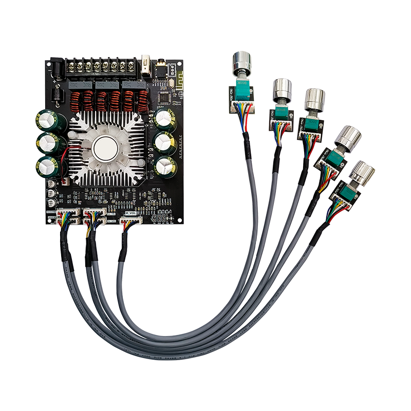 ZK-HT22 2.1 channel TDA7498E Bluetooth 5.1 Digital Power Amplifier Module High and Low Tone Subwoofer 160WX2+220W: Default Title