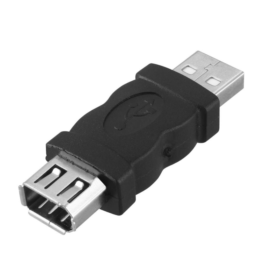 USB 2.0 A Male to Firewire IEEE 1394 6P Female Adaptor Converter Connector F/M 1394 6 Pin Female to USB 2.0 Male Adaptor