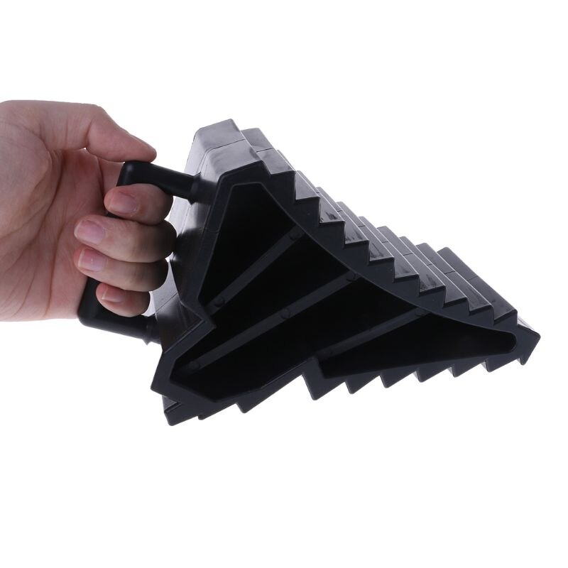 2 Pcs Antislip Vehicle Car Truck Wheel Tire Chock Stop Block Black ABS Prevents vehicle movement Two composite wheel chocks