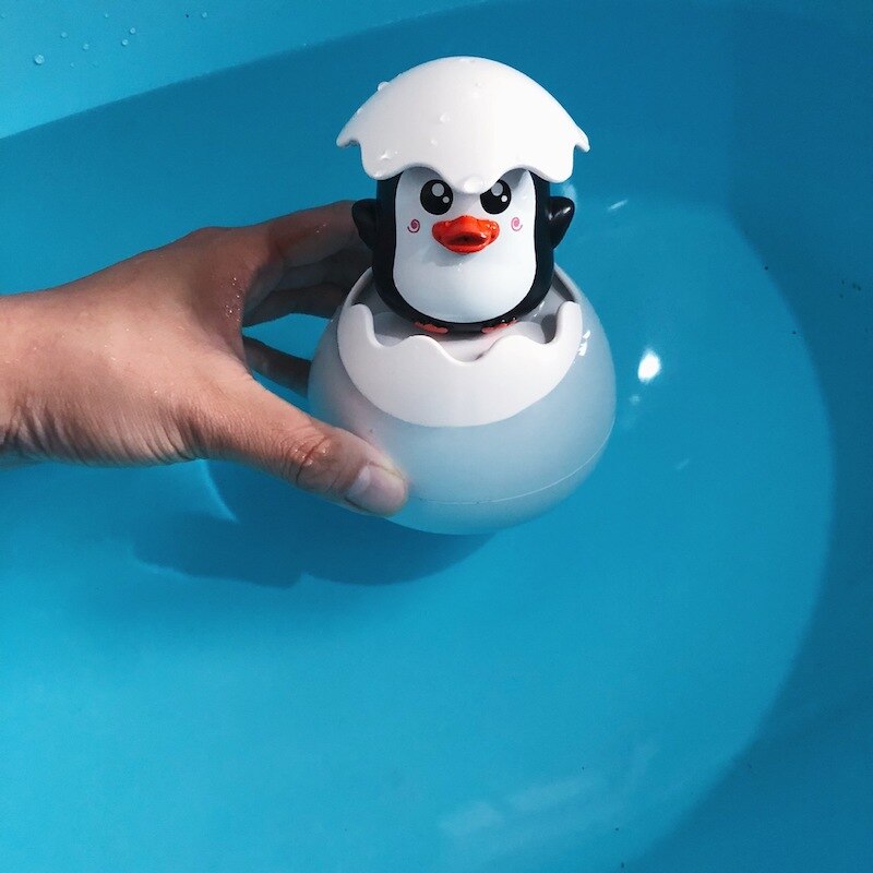 Babybadje Speelgoed Leuke Pinguïn Eieren Spray Water Peuters Bad Douche Sprinkler Badkamer Zwemmen Speelgoed Voor Kinderen Cadeaus Voor Kinderen