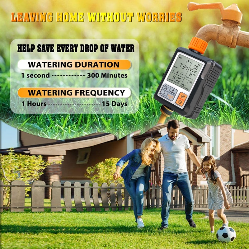 Automatic Programmable Digital Water Timer Sprinkler Timer Lawn Pools Outdoor Faucet Irrigation System Waterproof Digital Timer