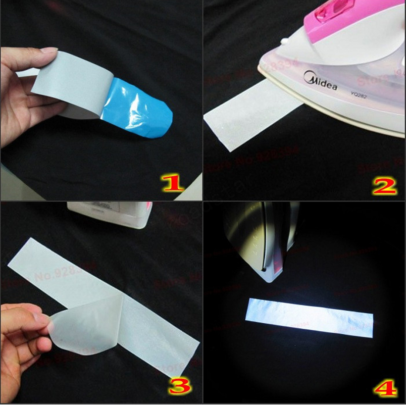 3M Safety Reflective Heat transfer Vinyl Film DIY Silver Iron on Reflective Tape For Clothing