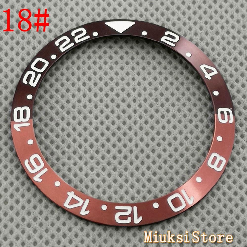 38mm gmt keramiikkakehys titaanikellojen kehykset sopivat automaattiseen mekaaniseen kelloon 40mm miesten kellon kehystä: 18