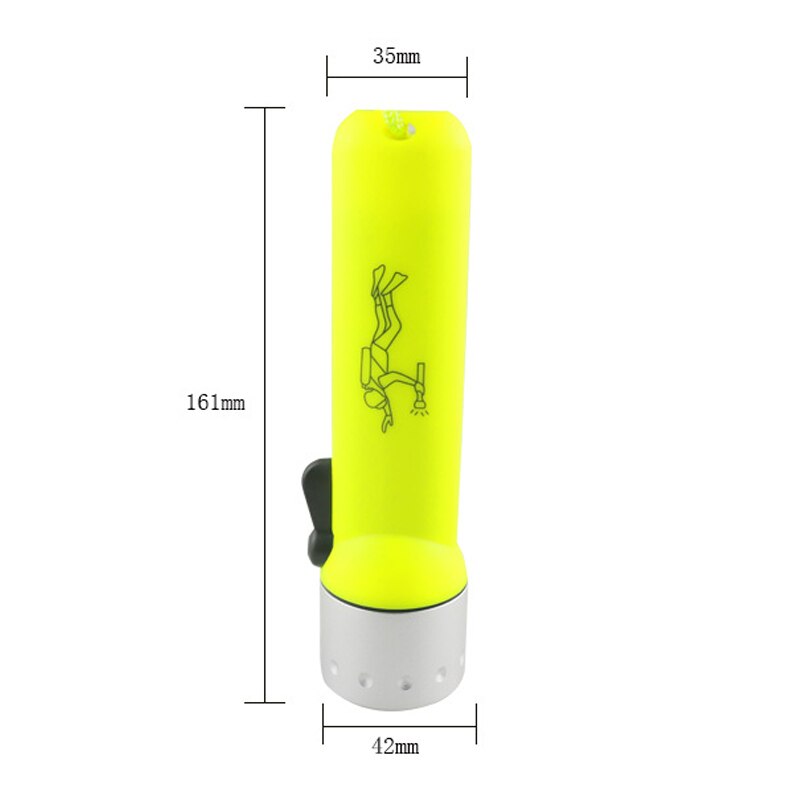 Duikzaklamp, led-zaklamp, waterdicht, superhelder voor noodgevallen thuis, buiten, sal 99