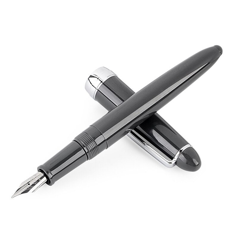 Jinhao 992 stylo plume en plastique Irautita spirale ronde transparente école étudiant bureau papeterie stylos à encre de: Dark Gray