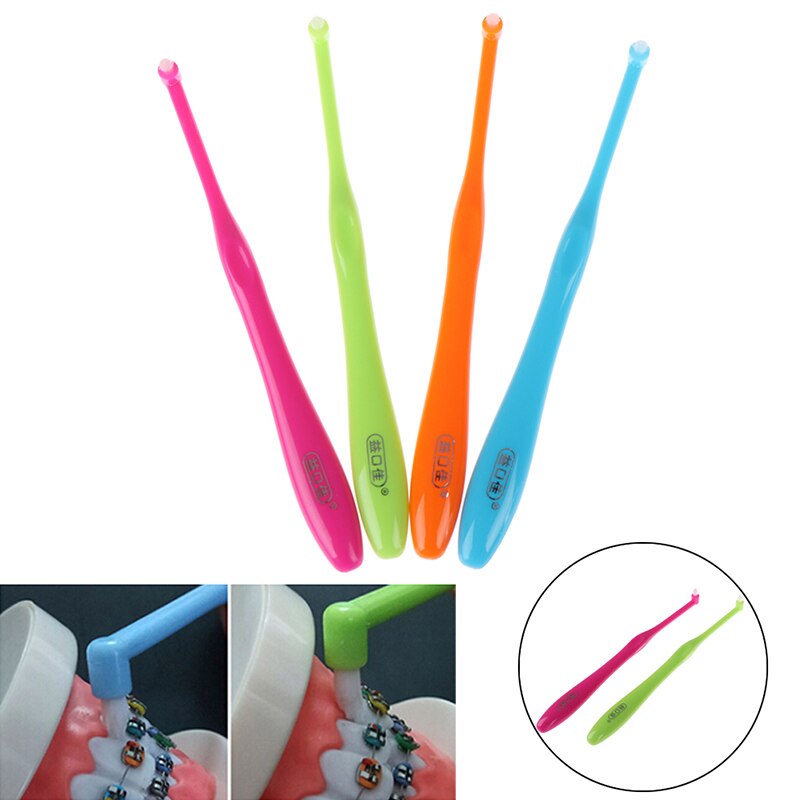 1pc Small Head Orthodontic Teeth Toothbrush Soft Hair Decayed Tooth Brush Interdental Brush Dental Floss Oral Hygiene