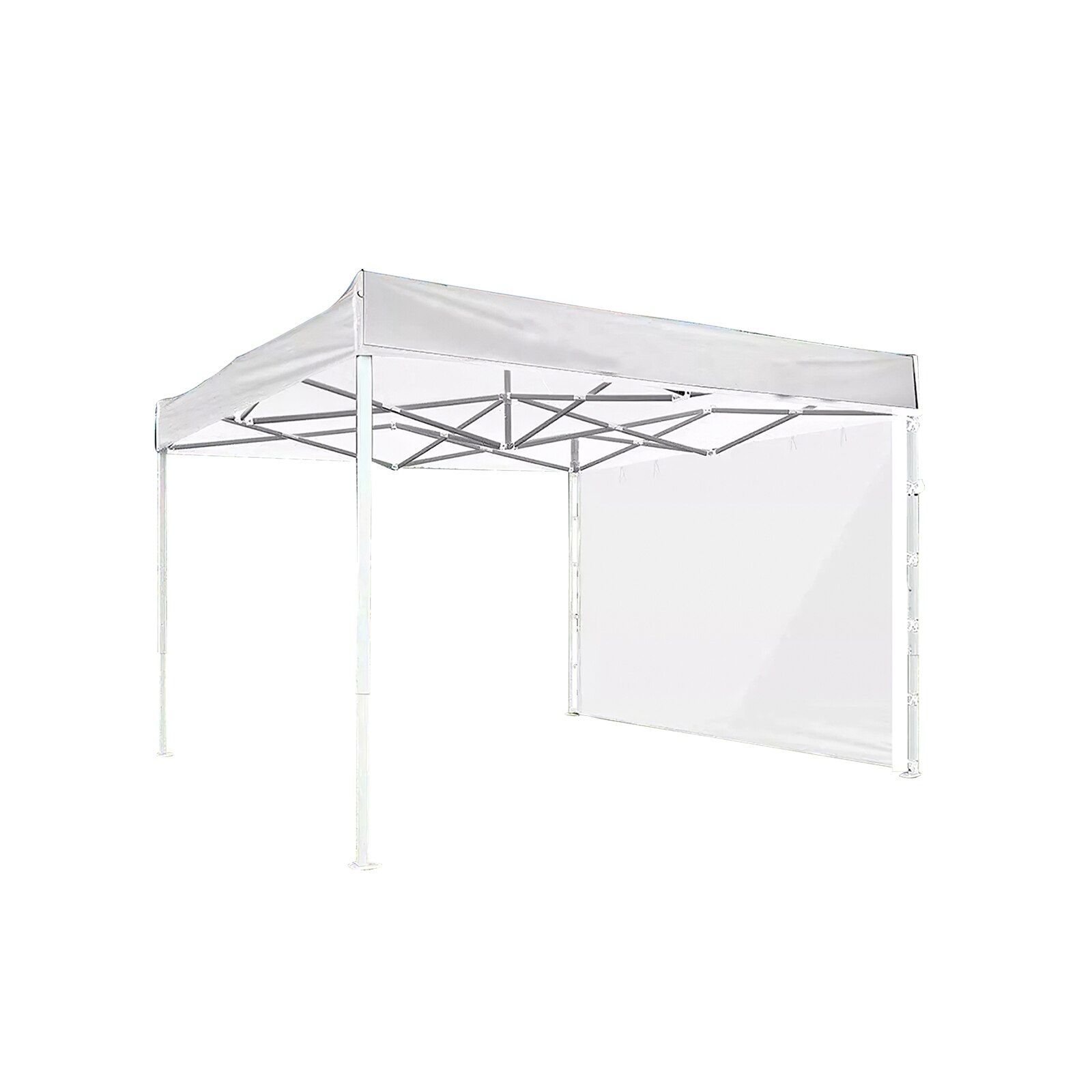 Duurzaam Outdoor Luifel Solar Muur Vouwen Luifel Doek Waterdicht Zonwering Solar Stof Luifel Stof Terras Zomer Picknick: White