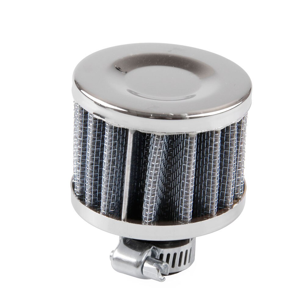 13mm Auto Cold Air Intake Filter Kit Carter Vent Cover Breather Auto Styling Luchtinlaatfilter Universal Auto Accessoires: silver