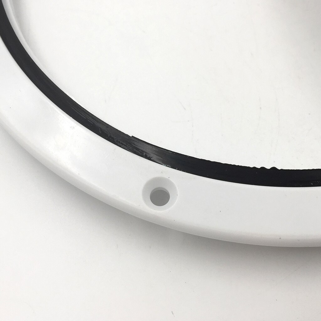 Marine 10.49 Inch Round Non Slip Inspection Hatch with Detachable Cover White