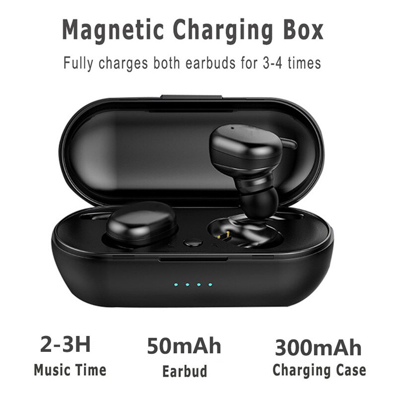 Y30 Draadloze Oortelefoon 5.0 Tws Headphons Bluetooth-Compatibel Oordopjes Oordopjes Stereo Gaming Headset Met Opladen Doos Voor Telefoon