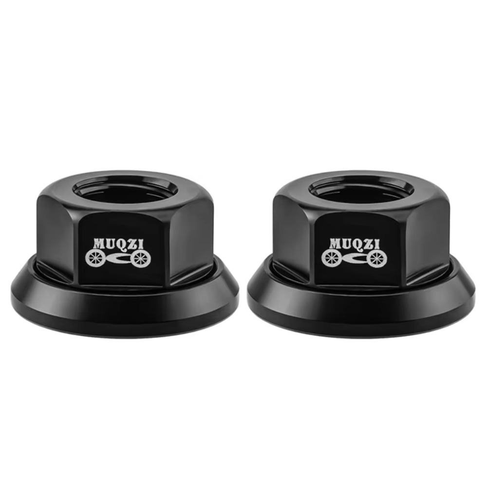 2 pçs cnc 3/8 porca do cubo da bicicleta m10 parafuso do eixo traseiro de alta resistência liga alumínio anodização acessórios da bicicleta mtb: Bege