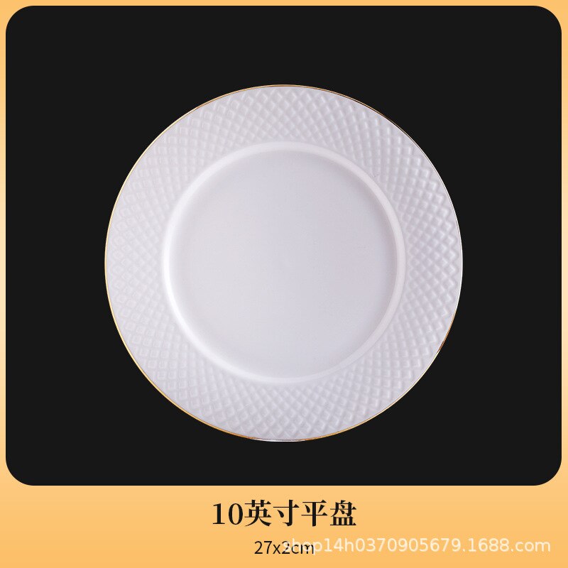 Dinner Luxury Plate Set Ceramic Christmas Food Porcelain Dinner Sets Dessert Breakfast Platos De Cena Nordic Dinnerware DL60PZ