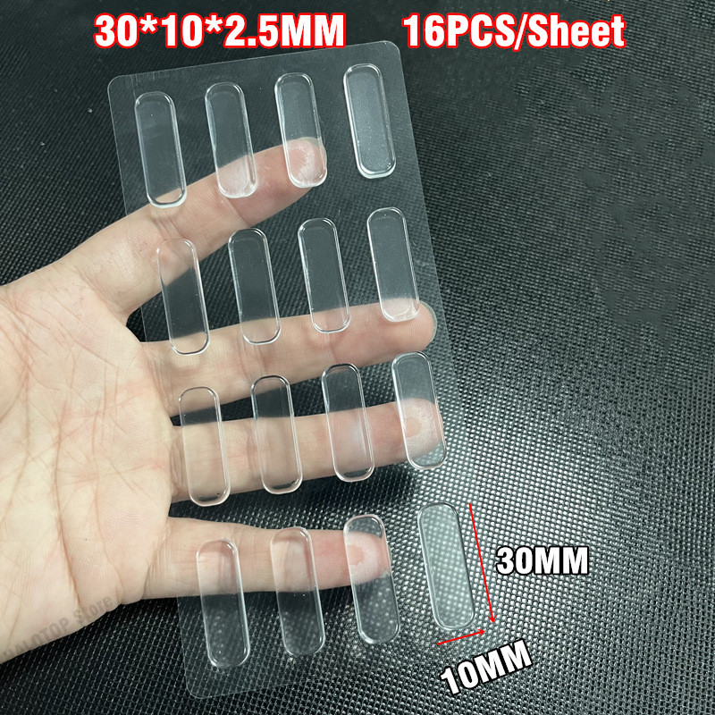 30/20/6 pçs protetor de parede de silicone macio transparente auto-adesivo maçaneta da porta pára-choques plugue protetor antiderrapante portas redondas parar silenciador: YELLOW