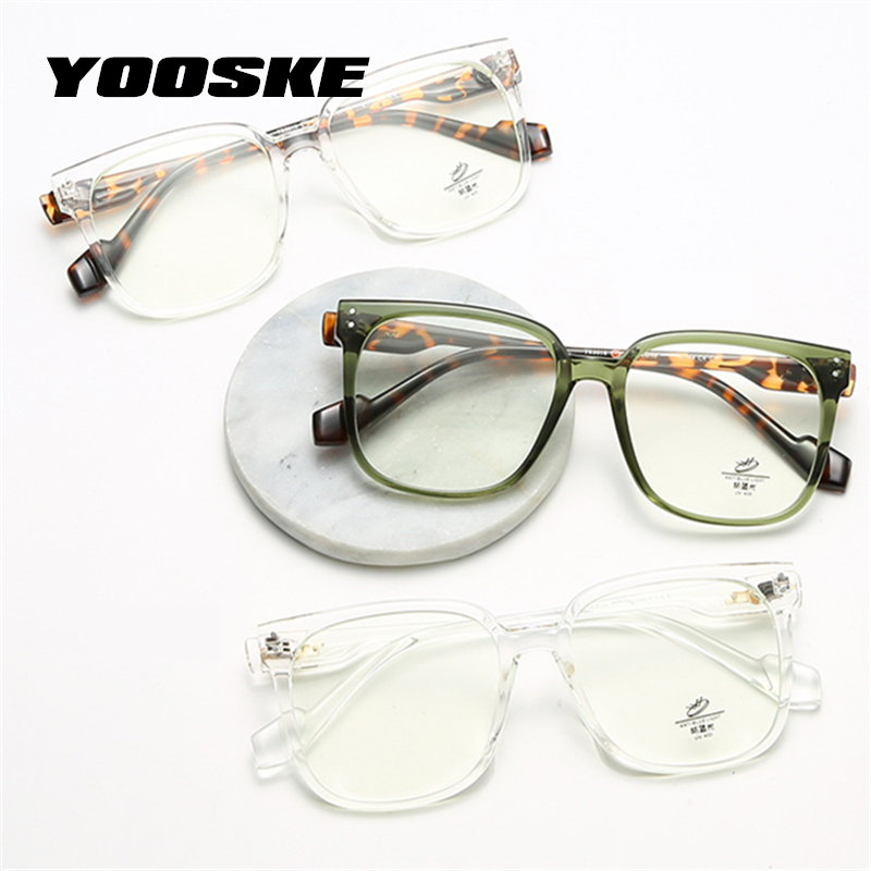 YOOSKE – lunettes de vue Anti-lumière bleue, monture pour ordinateur, léopard, surdimensionnées,