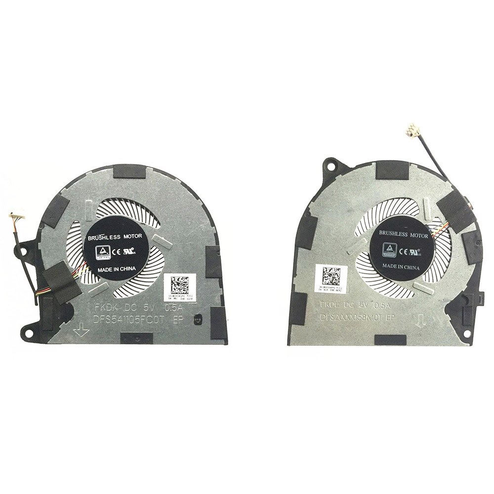 ventilador de CPU y GPU para Lenovo yoga 730 730-15IKB 730-15 730-13IKB DC5V 0.5A DFS541105F00T DFS2000058M0T: A pair of fans