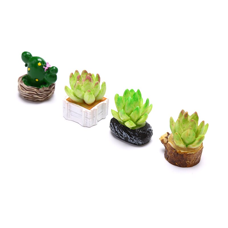 4/5 sztuk mini drzewo doniczkowe kaktus mięsiste roślin domek dla lalek dekoracja zewnętrzna mikro