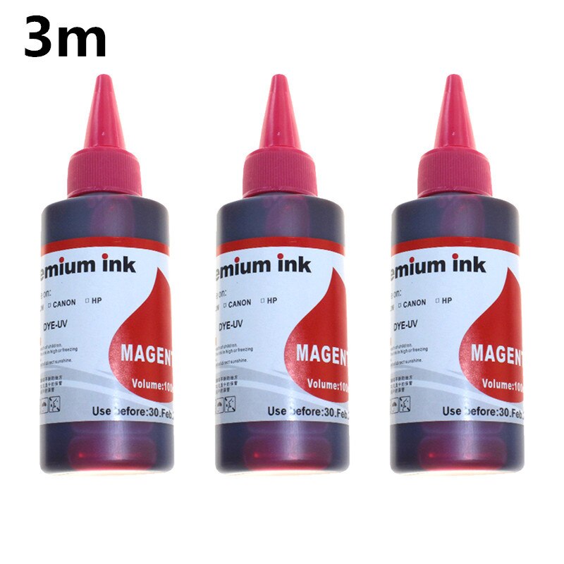 100 ml/Bottiglia di Inchiostro della Ricarica Della Tintura BK C M Y per Brother MFC-J6910CDW J6710CDW J5910CDW J825N J955DN J955DWN J705D j705DW J710D J710DW: 3m