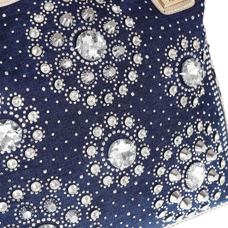 Bageek Womens Handbag Casual Weave Rhinestone Top Handle Bag Crossbody Shoulder Bag For Women Ladies