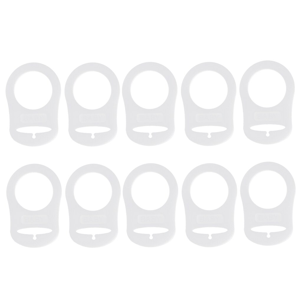 10x Silicone Baby Fopspeen Style Dummy Adapters Cl... Grandado