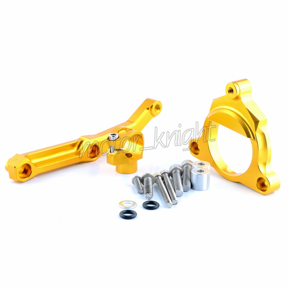 Kit de montaje de soporte de amortiguador de dirección ajustable de motocicleta CNC para Kawasaki Z800 soporte de Moto ZR800 13-15