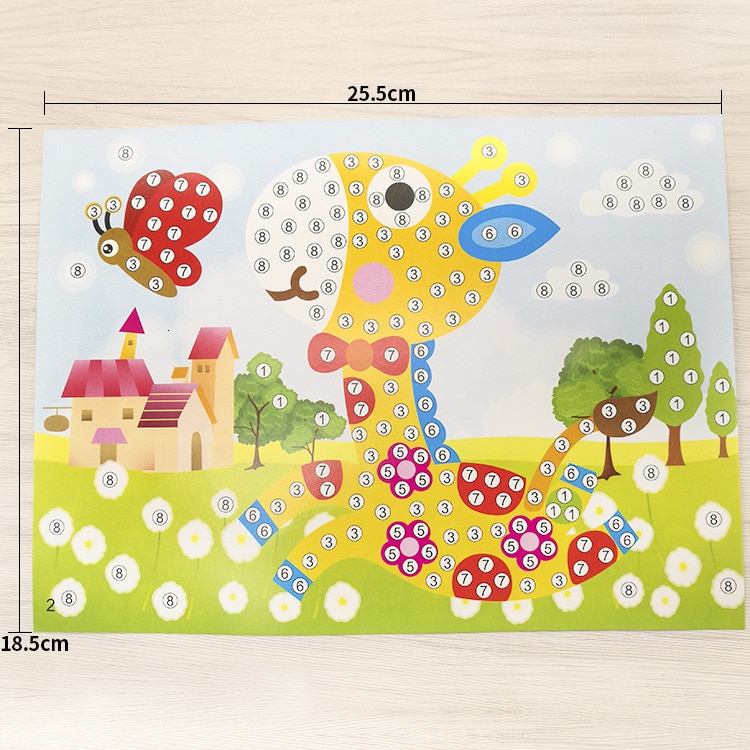 Adesivo di cristallo mestiere fai da te per bambini bambini pittura diamante scuola materna mosaico educativo adesivo artigianato puzzle giocattoli 2019 nuovo