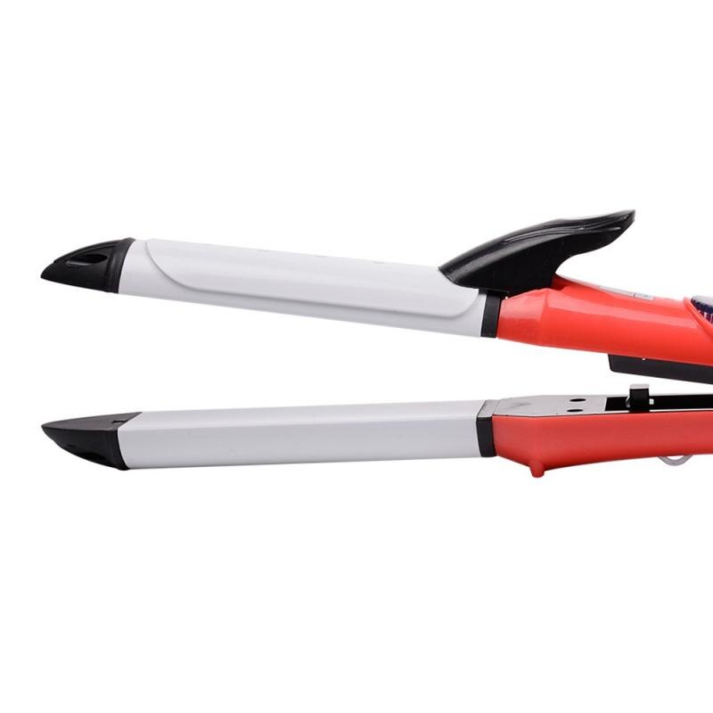 Roll Straight Dual-purpose Electric Curling Iron Big Wavy Pear Flower Hairstyle Hair Straightener