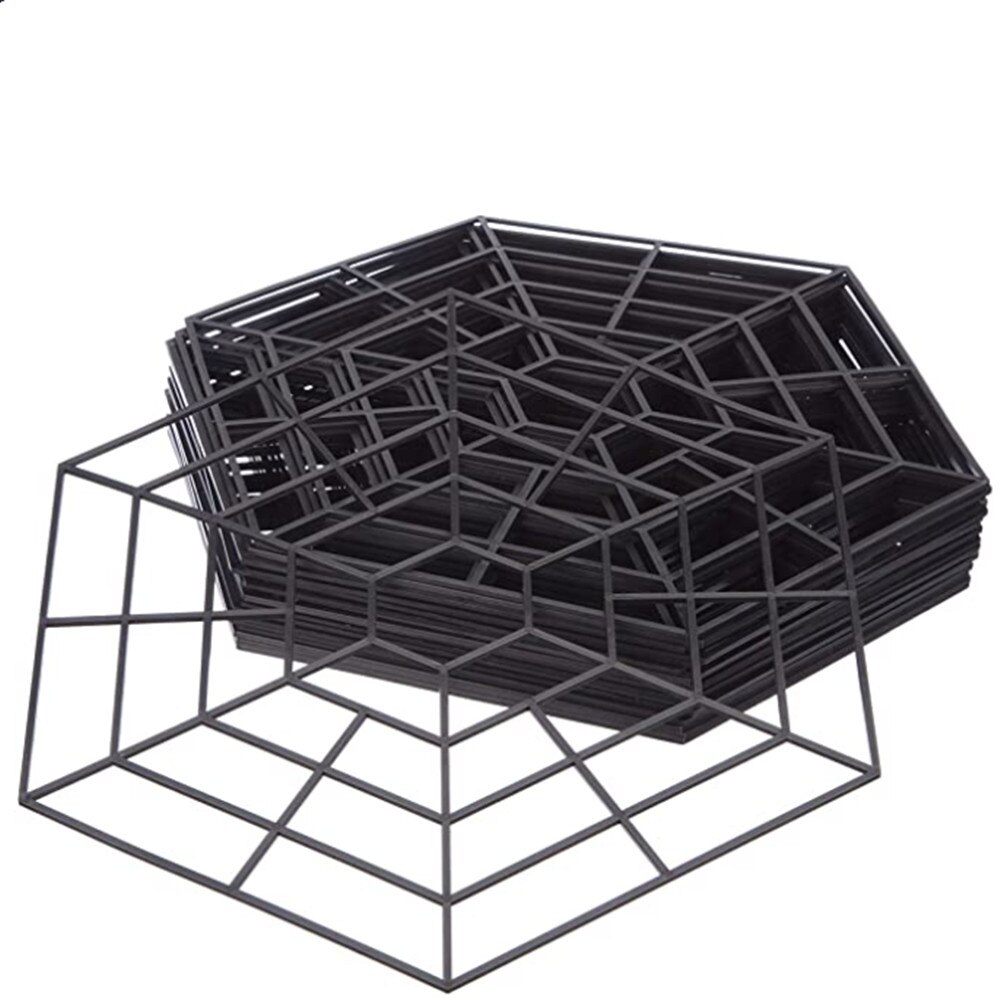 30pcs Plastic Fish Net Pond Guard Net Protector Hexagonal Pond Guard Netting Floating Pond Fish Net Buckles Protector Cover