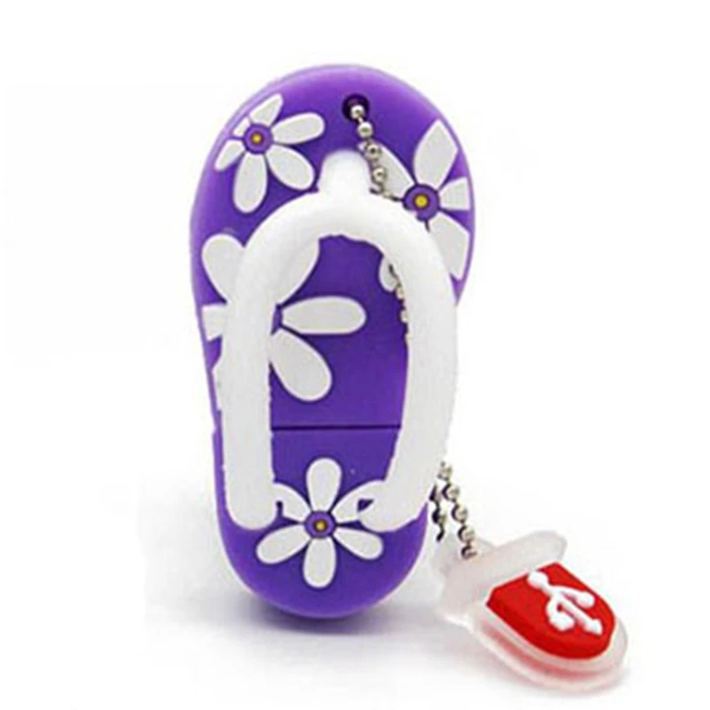 JASTER carino cartone animato USB 2.0 veloce unità 128GB ciabatta modello penna unità 64GB memoria bastone ad alta velocità 32GB regalo per bambini U disk: Viola / 32GB