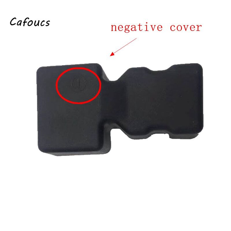 Cafoucs-electrodo Negativo Positivo para batería de coche, cubierta de protección Terminal, 9676099280, 9815031980, para Peugeot 508, Citroen C5: 1pcs Negative cover