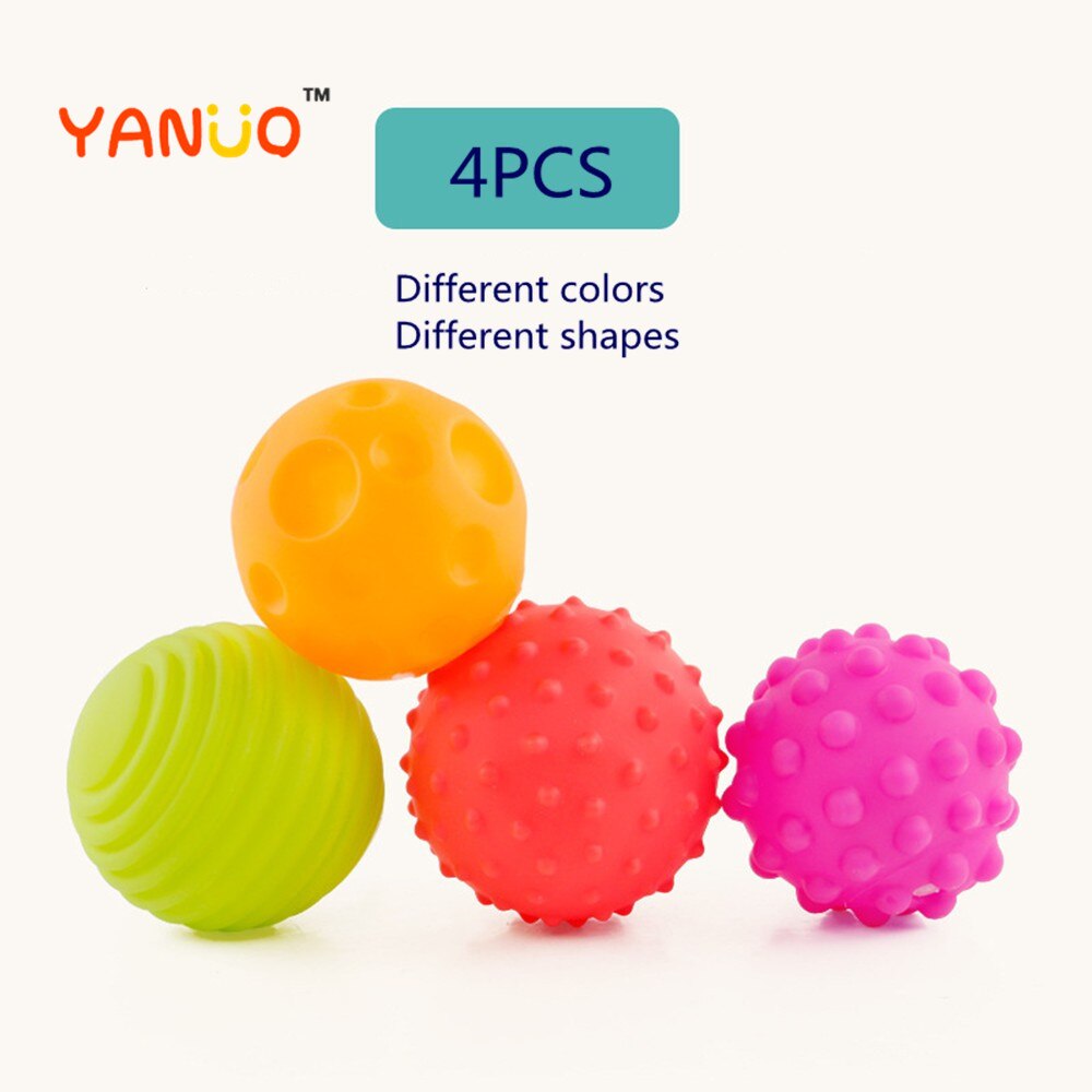 Baby Toy Ball Set Hands Touch Sensory Toys Massage Ball For Baby Develop Baby&#39;s Tactile Senses Toy Baby Toys 0 12 Months