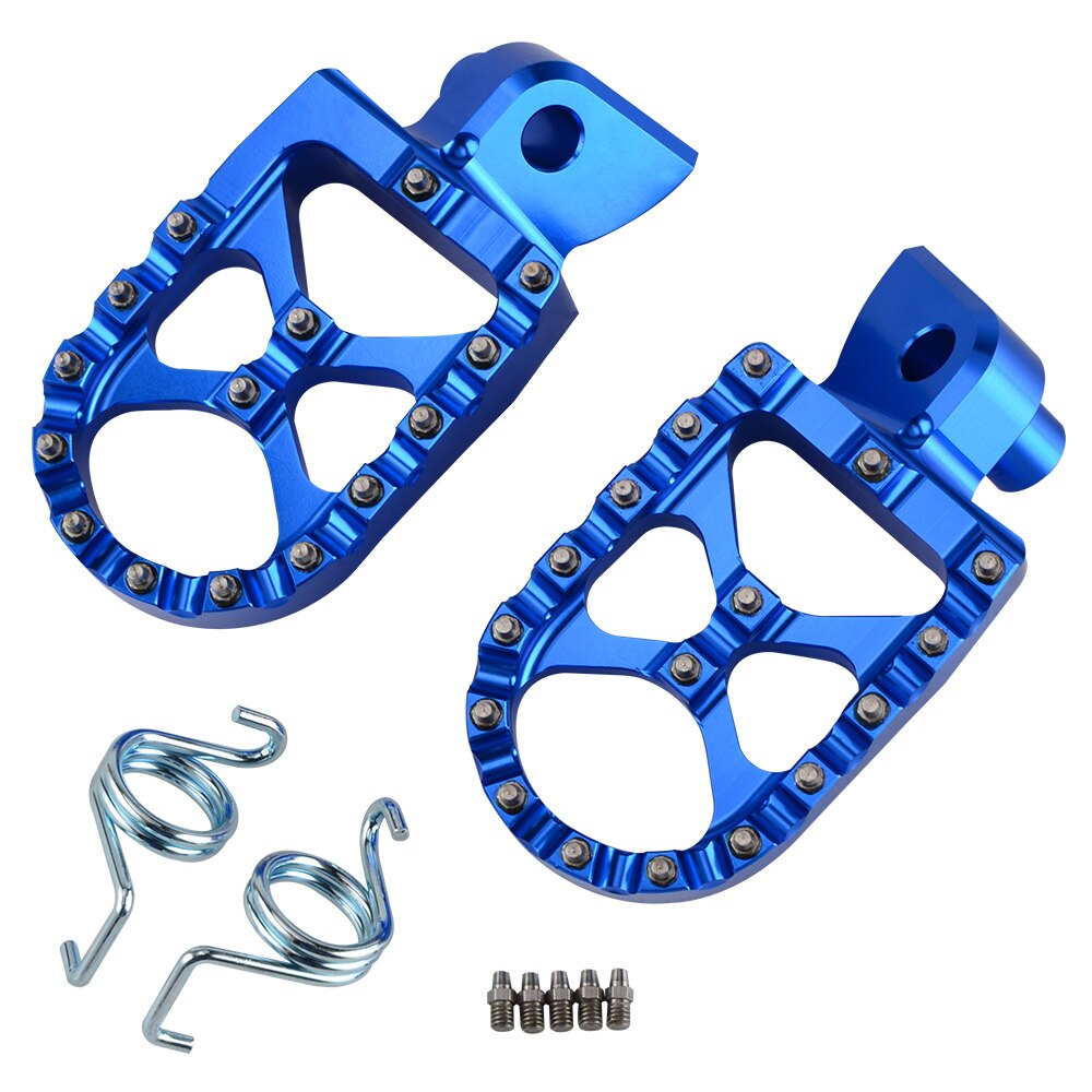 Reposapiés para KTM, SX, SXF, EXC, EXCF, XC, XCF, XCW, XCFW, 65, 85, 125, 150, 200, 250, 300, 350, 450, 530, 1998: Azul