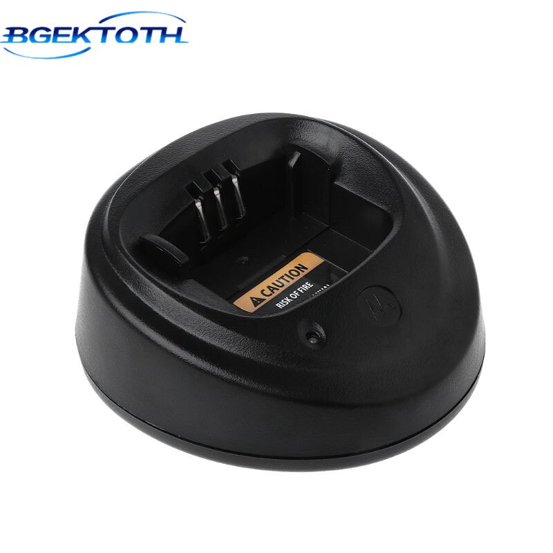 BGEKTOTH Basis Ladegerät für Motorola CP040 CP140 CP150 CP160 CP180 CP200 CP200XLS EP450 GP3188 Walkie Talkie Radio Zubehör