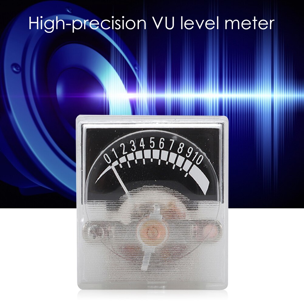 Opname Audio Level Amp Meter Vu Niveau Meter Pointer Hoofd Wijzerplaat Voltmeter Vu Audio Amp Niveau Voorversterker Meter