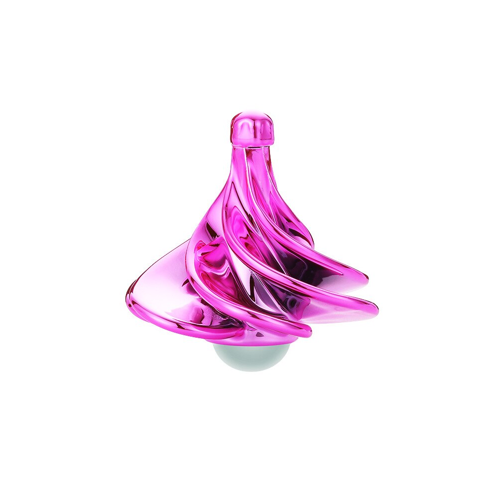 Pneumatisk gyro dekompression legetøj gyro farverig vindblæser gyro pneumatisk snurrende top: Lyserød