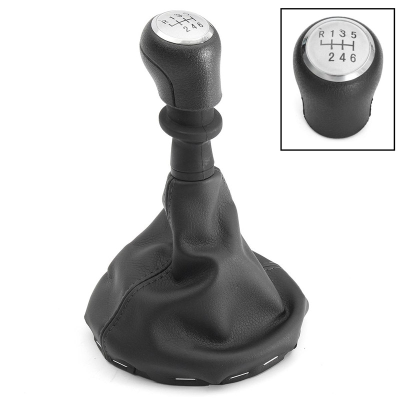 5/6 Speed Gear Stick Pookknop Frame Laarzen Zwart Voor VW Transporter T5 T6 #161412