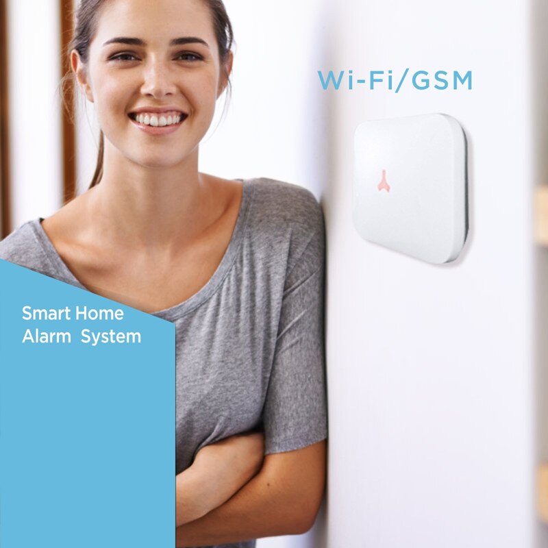 Sistema de alarma de intrusión, ALARMA DE SEGURIDAD PARA EL HOGAR inalámbrico con WiFi, GSM, aplicación inteligente, compatible con Alexa, Google Home, Control por voz