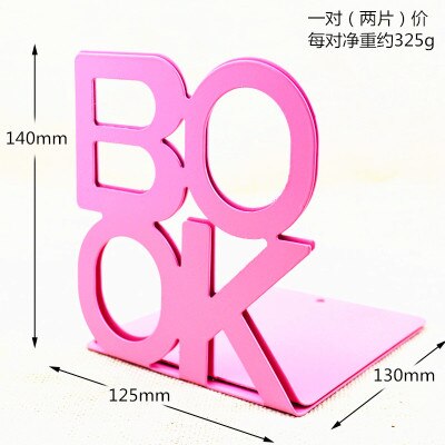 Alfabeto Em Forma de Suportes Para Livros Do Metal Suporte para Livros de Ferro Suporte Desk Stand Design Arte: pink