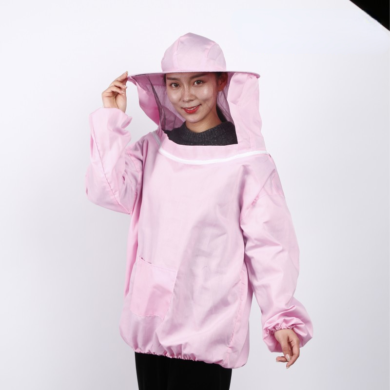 Costume d'apiculture pliable, ensemble veste et voile, combinaison de protection pour apiculture à Double fermeture éclair, vêtements anti-abeilles avec chapeau: vert militaire