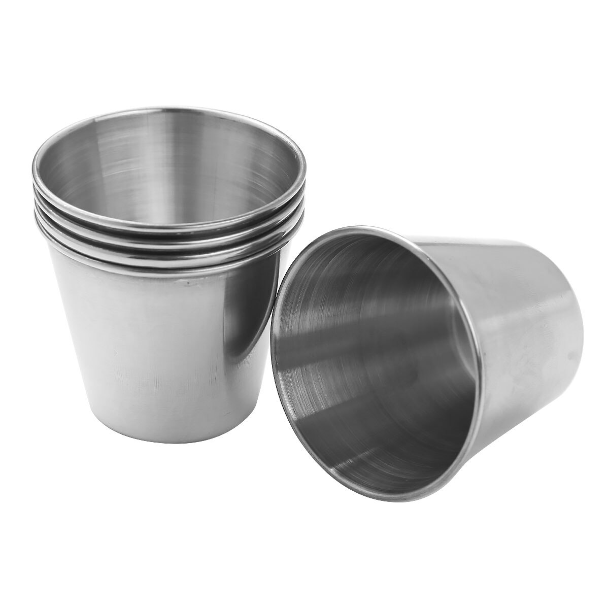 5 stk saus kopper rustfritt stål oppbevaring smør ketchup saus beholder til restaurant hjemmefest mini forrett tallerkener retter