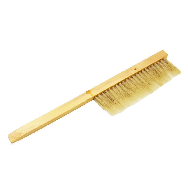 1pcs Beekeeping Tools Wood Wasp Sweep Brush Two Rows Of Horse Tail Hair Bee Brush Beekeeping Equipment