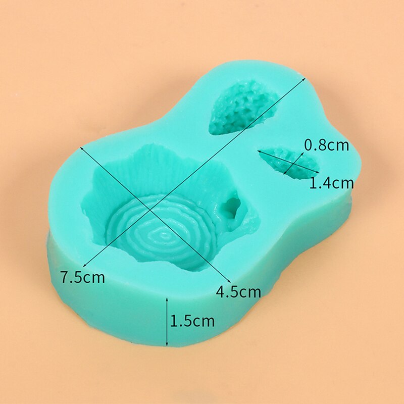1pcs DIY Mould Baking Pastry Mould Squirrel Tree Stump Cake Decoration Silicone Chocolate Mould Cake Tools