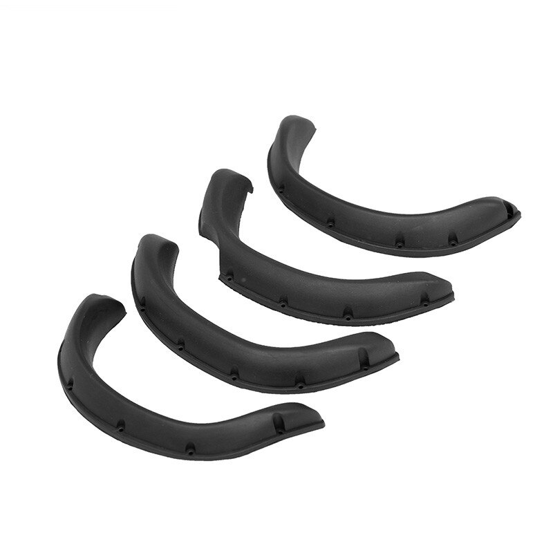 4pcs Rubber Fender Flares Prevent Scratch Widening Wheel Eyebrow For 1:10 Tamiya RC4WD TF2 Mojave Hilux RC Crawler Car Body Part