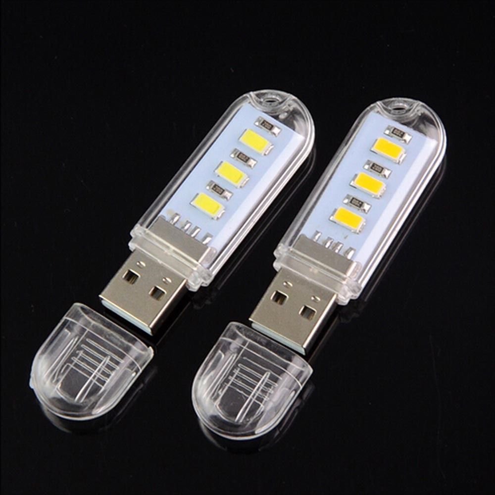 mini usb ledet lys 1/5/10 stk bærbar bordlampe hjemme camping ledet nattlys til makt bank pc laptop bok skrivebord leselys